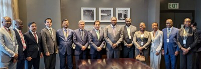 Islamabad 15.09.2026:Pakistani Parliamentary delegation headed by Speaker NA Sardar Ayaz Sadiq in a group photo with Speaker of Uganda Mr. Jacob Marksons Oboth on the sidelines of 69th Commonwealth Parliamentary Conference in Cape Town, South Africa